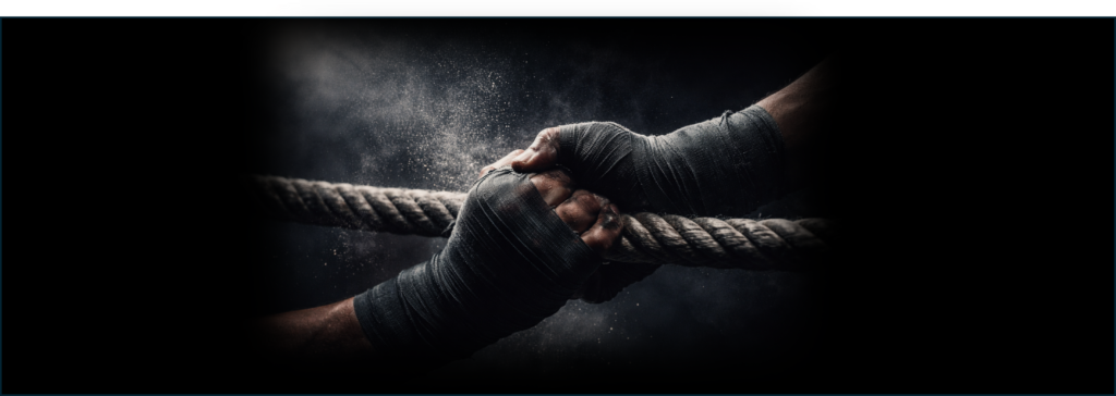 grip the rope extended